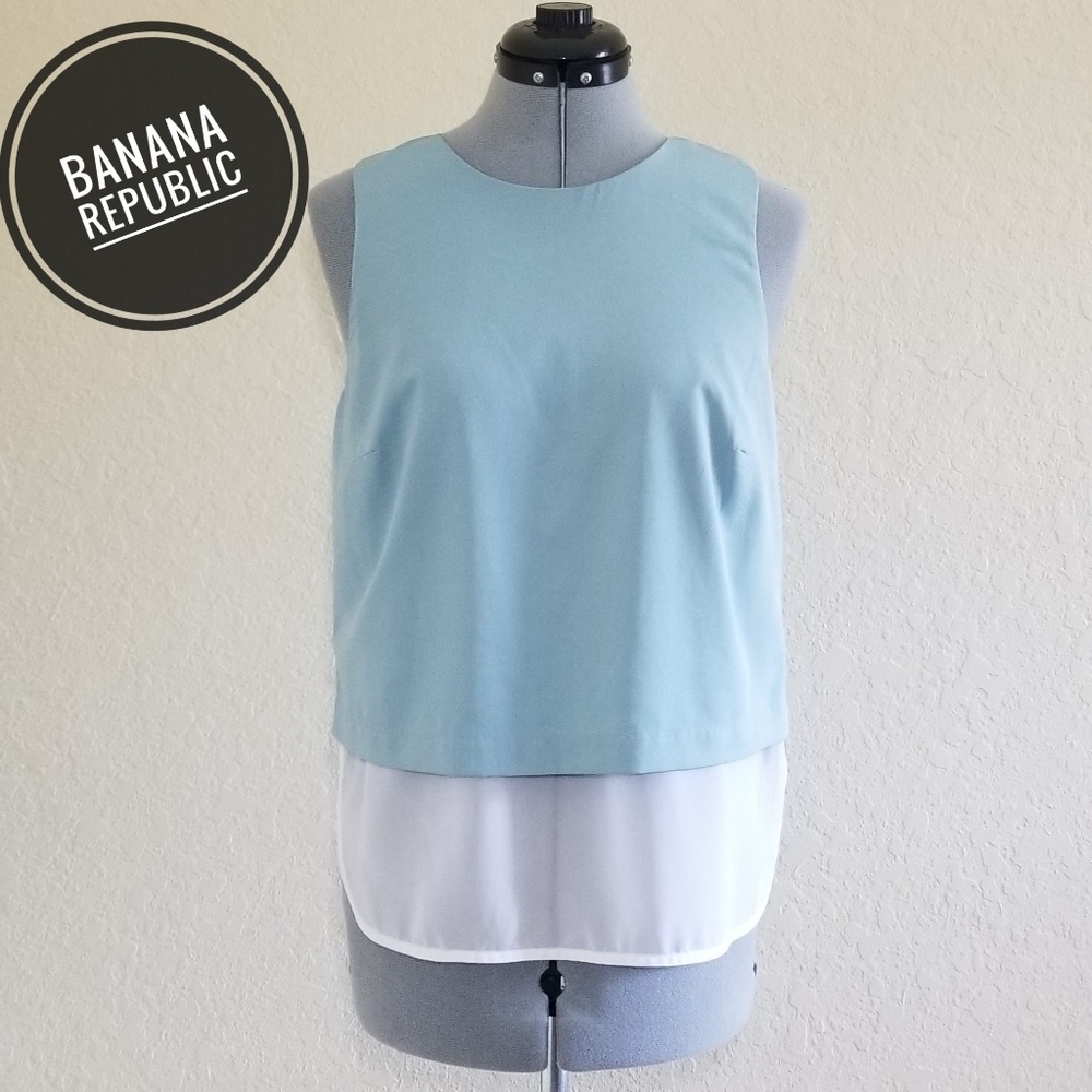 Blue - Banana Republic blouse - Size 8 petite